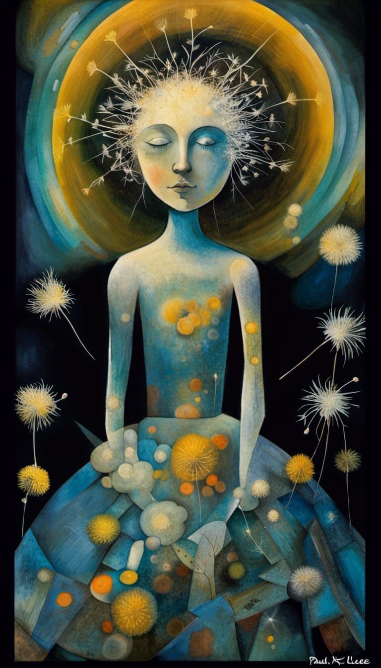 Dandelion Dreamscape: Fairies Dancing in Surreal Style