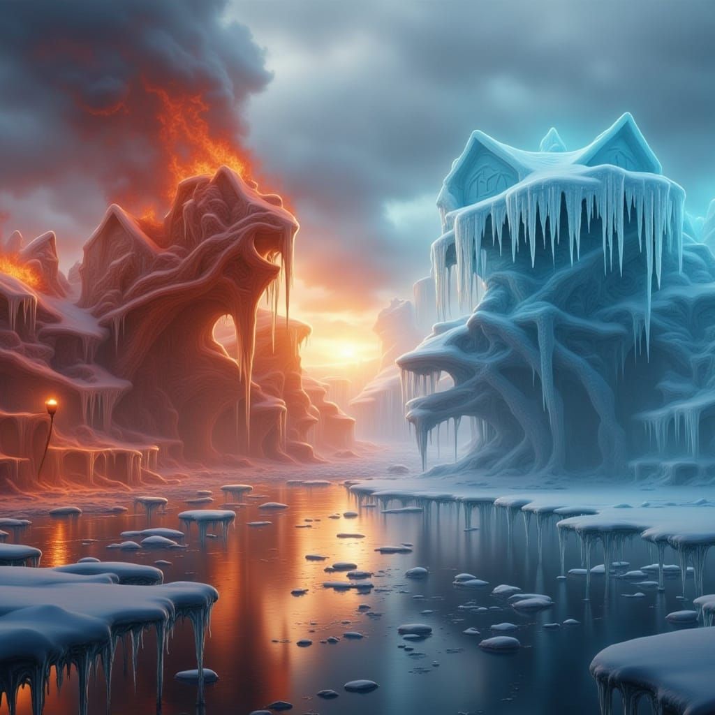 Dystopian World of Fire and Ice