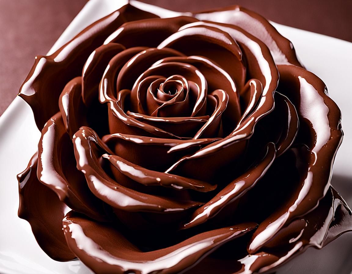 Chocolate Rose: A Sweet Floral Sculpture