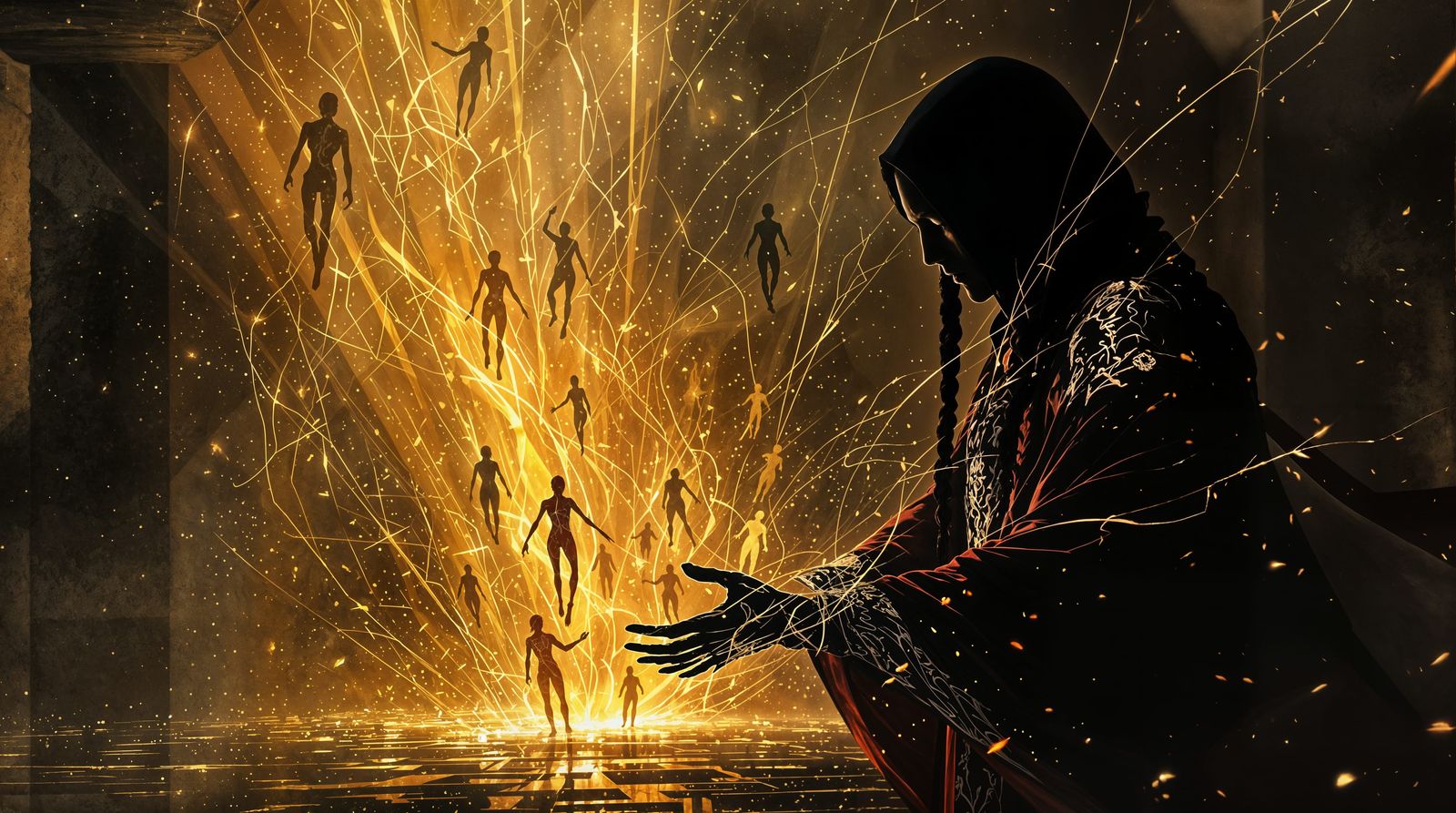 Ethereal Shadow Puppeteer Unveils Mystical Story