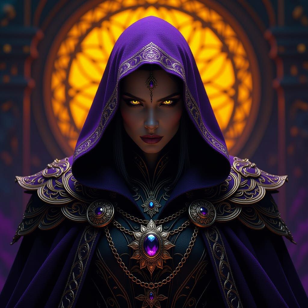 Mystical Figure in Dark Fantasy Style