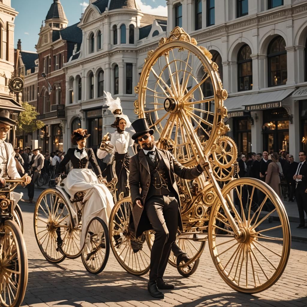Steampunk Marshmallow Circus in Photorealistic Style