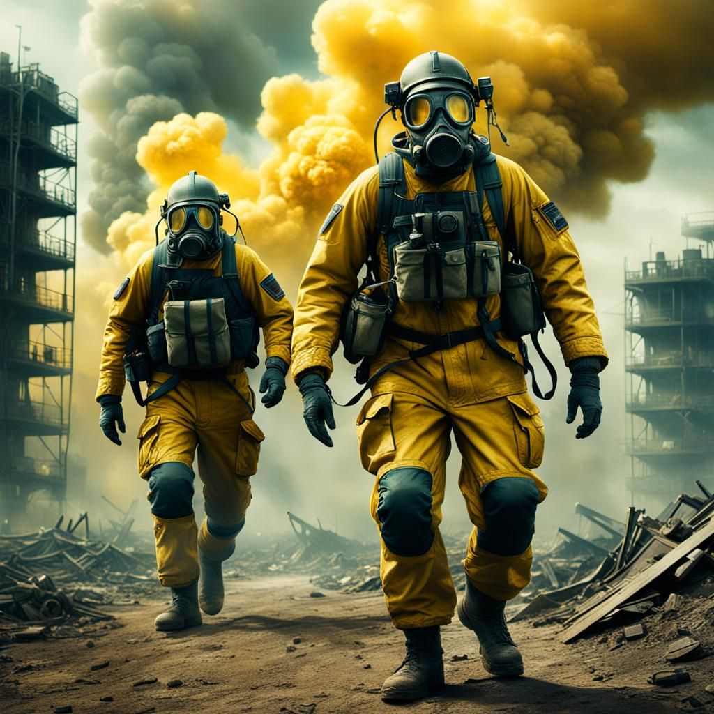 Dramatic Mustard Gas Attack: Digital Matte Painting