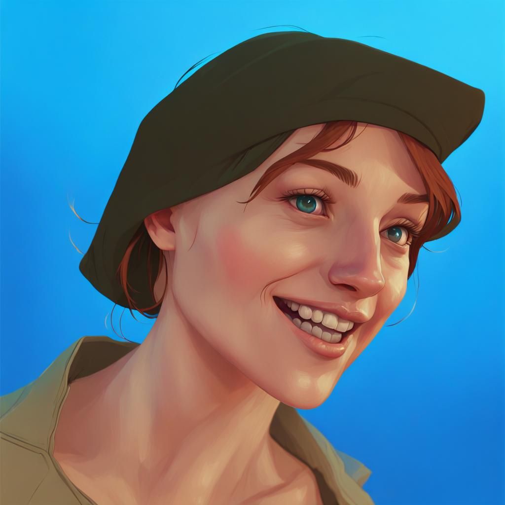 Detailed Portrait with Dynamic Lighting in Anime Style