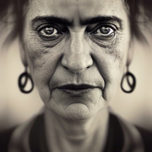 Frida Portrait in the Style of Jeffries and Mann