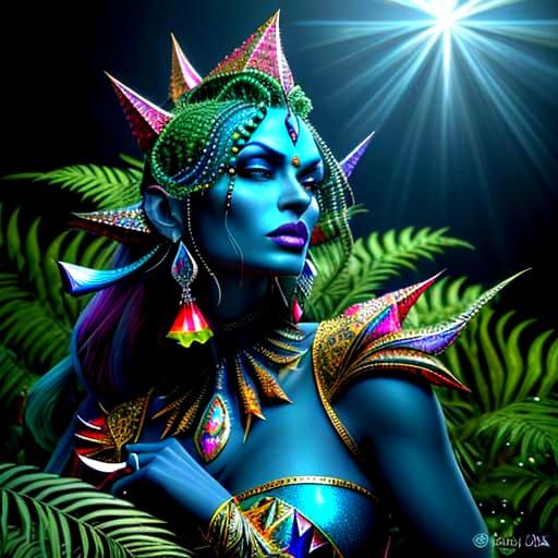 Vibrant, Photorealistic Rock Landscape with Fractal Geometry