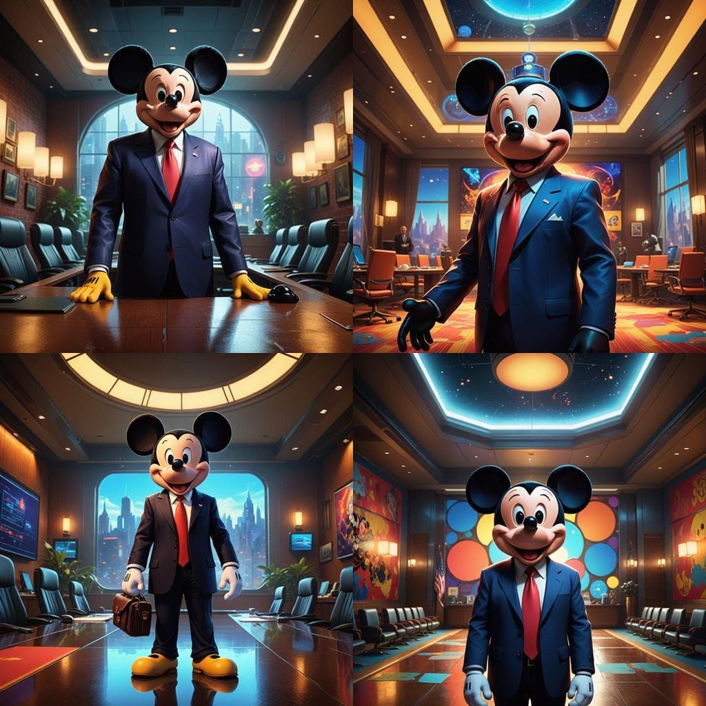 Trump as Mickey Mouse in a Reimagined Disney Classic