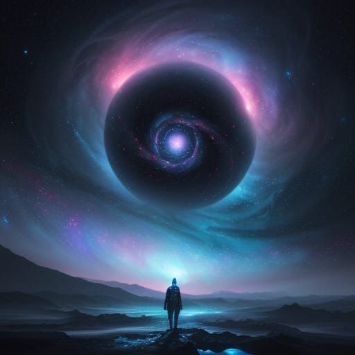 Galactic Goddess Lost in Cosmic Vortex