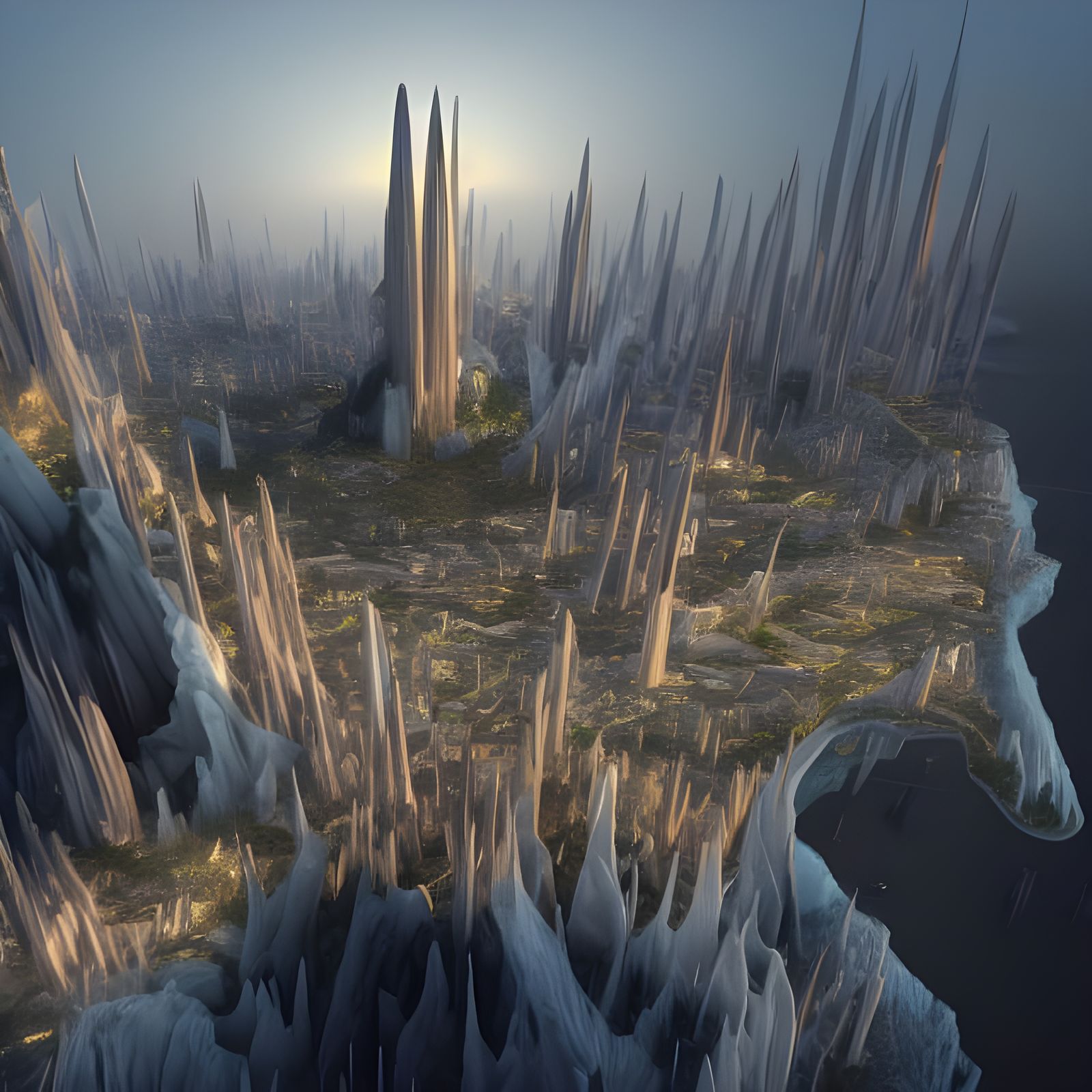 Surreal Aerial View of World Walkers Network