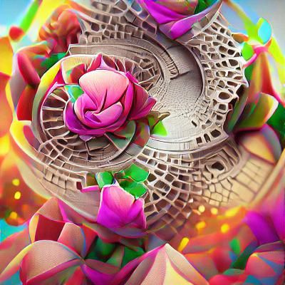 Intricate Floral Mandala Design in Vibrant Colors