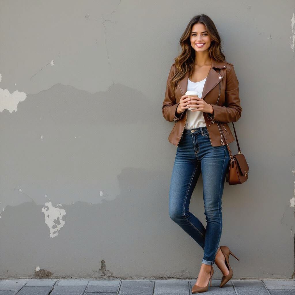 Italian Woman Portrait in Photorealistic Style