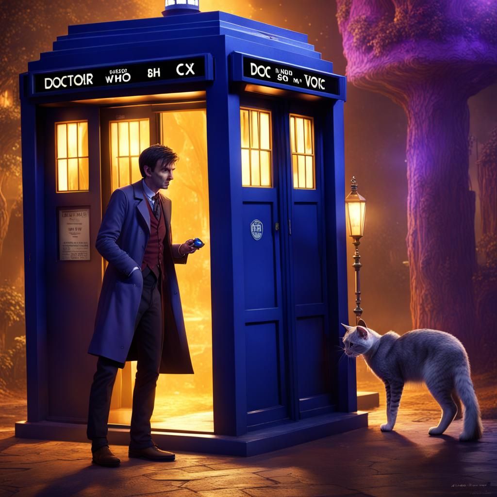 Doctor Who and Cat: Dark Fantasy Concept Art