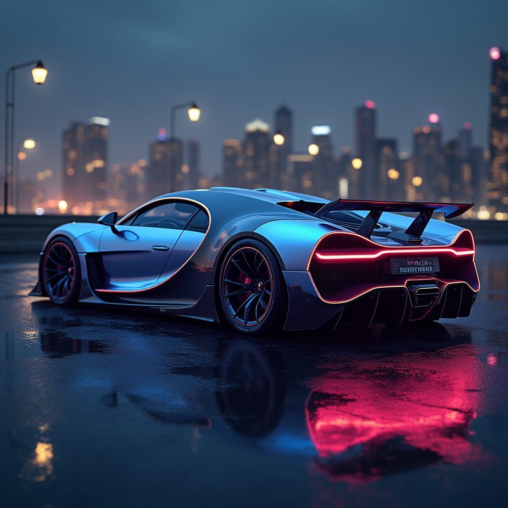 Hypercar Mashup: Futuristic Fusion of Bugatti and Koenigsegg