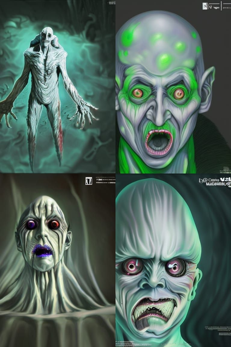 Creepy Ivan Ooze in Junji Ito Manga Style