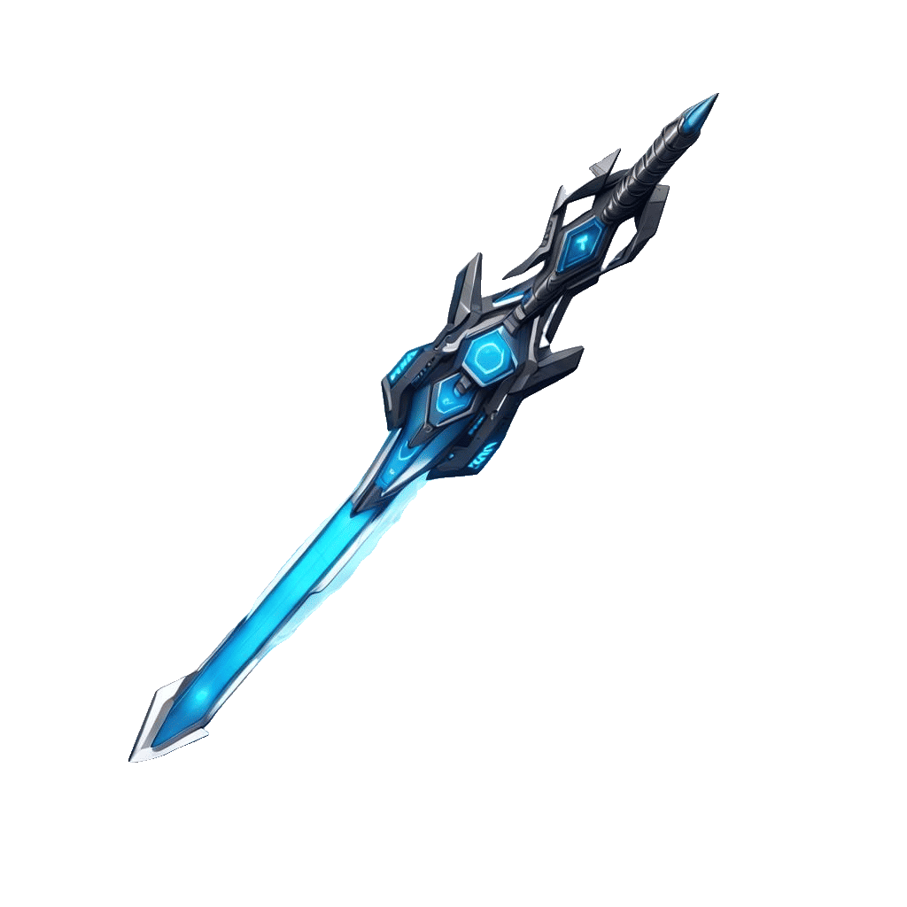 Futuristic Vibro Greatsword with Electric Arcs