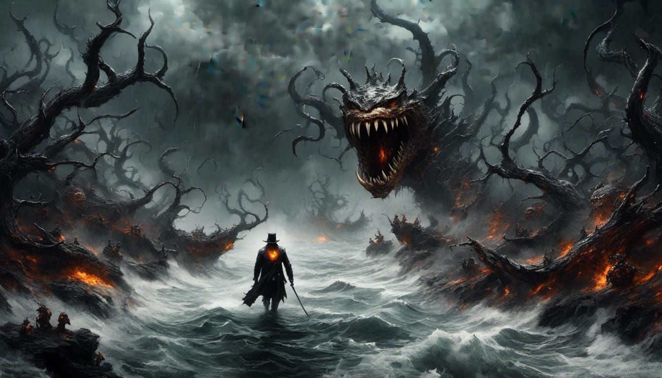 Enigmatic Portrait: The Alluring Smile Hides Secrets