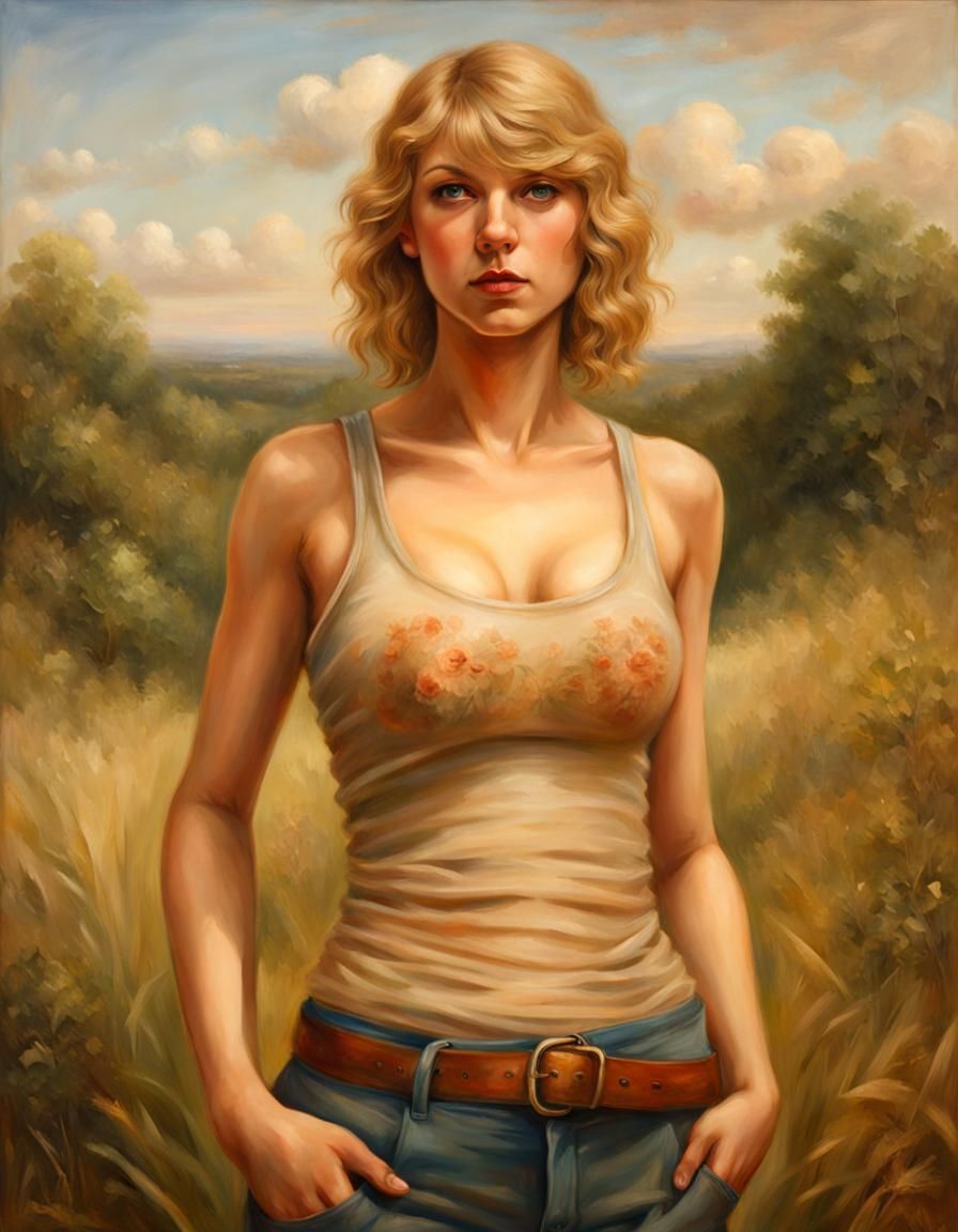 Realistic Woman's Portrait in Classical Style