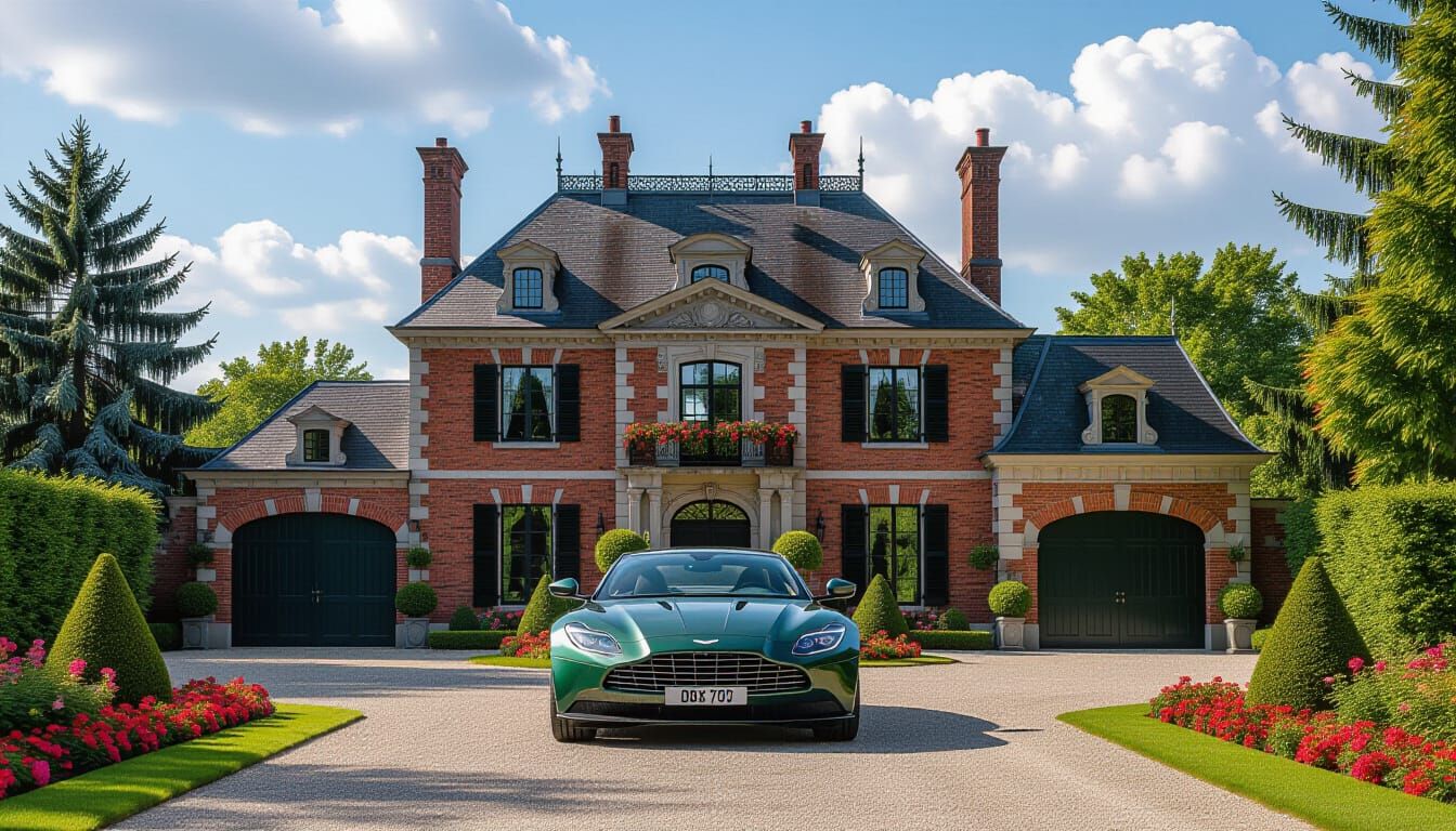 Victorian Chateau With Aston Martin DBX 707