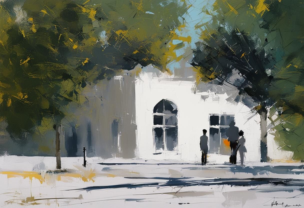 Coastal Seascape in Pastel Style