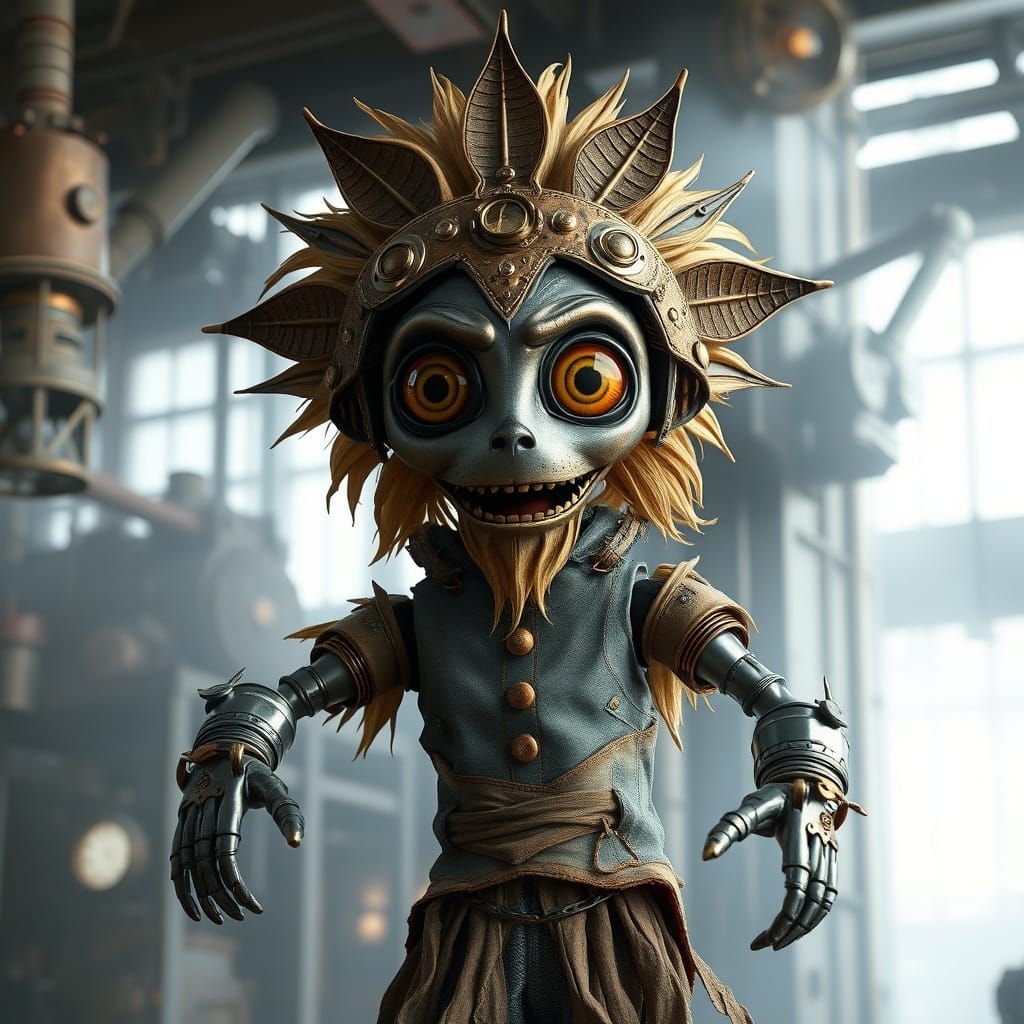 Steampunk Wizard of Oz Hybrid Creature