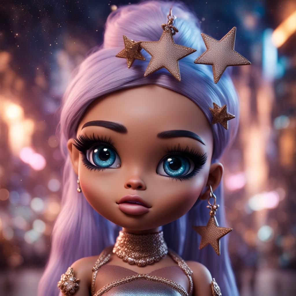 Bratz Dolls as Nebulous Stars: Detailed Digital Art