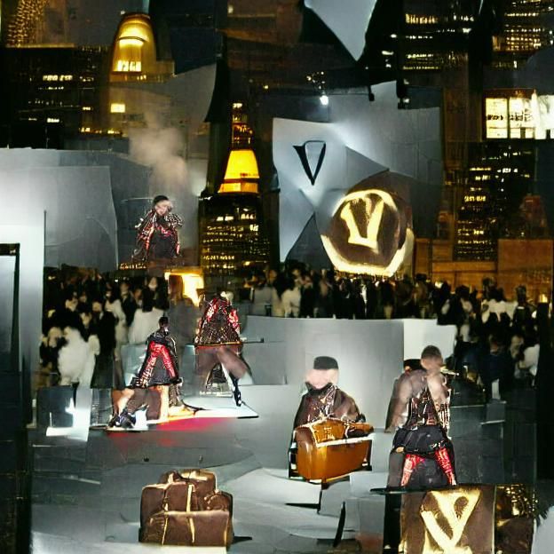 Louis Vuitton at Night in New York City