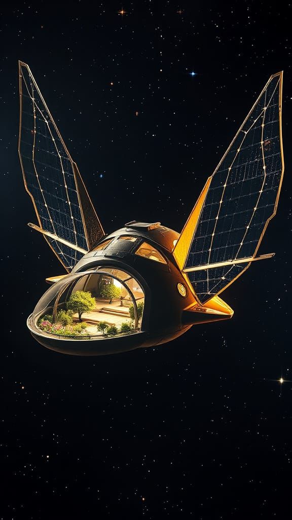 Surreal Orbital Oasis in 2096 - Cyberpunk Hypermodernism