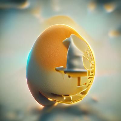 Egg in Cap and Gown Celebrates Graduation