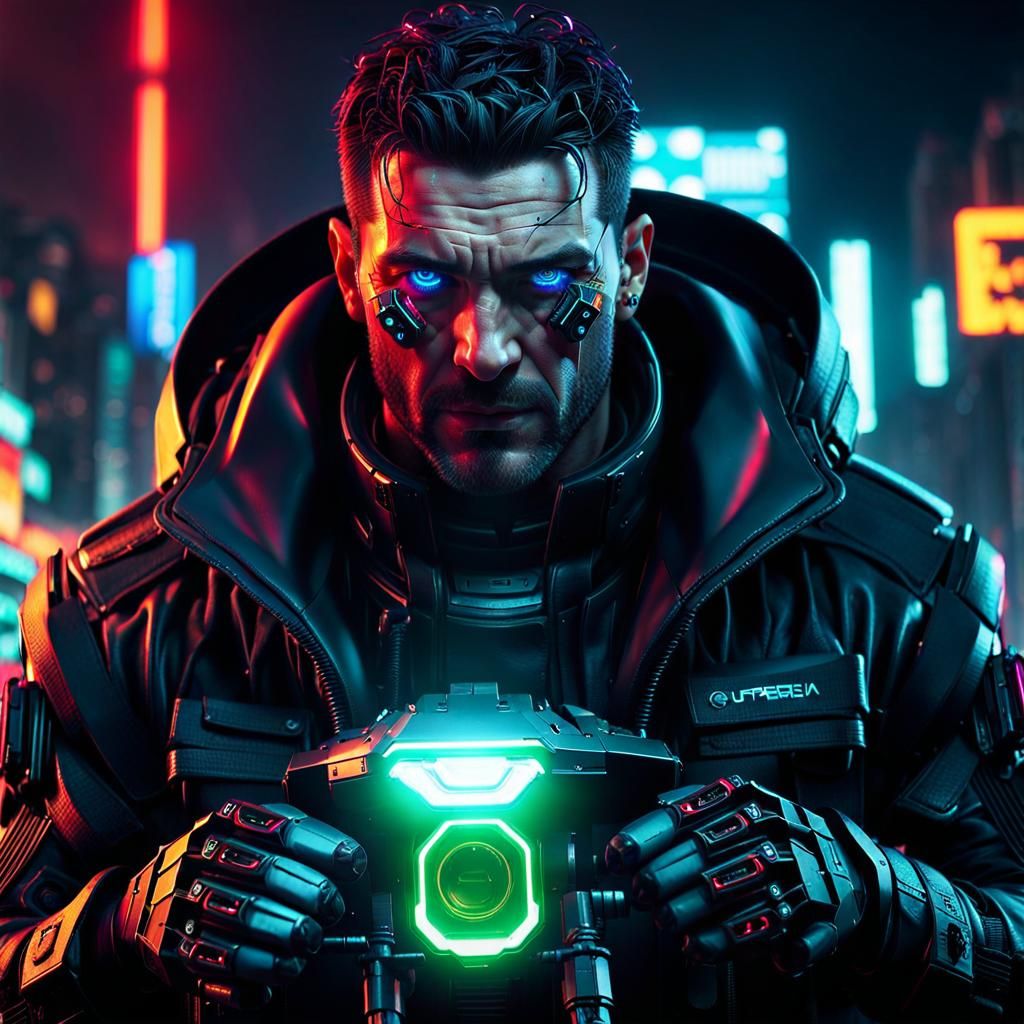 Cyberpunk Cyborg Portrait in Detailed Photorealism