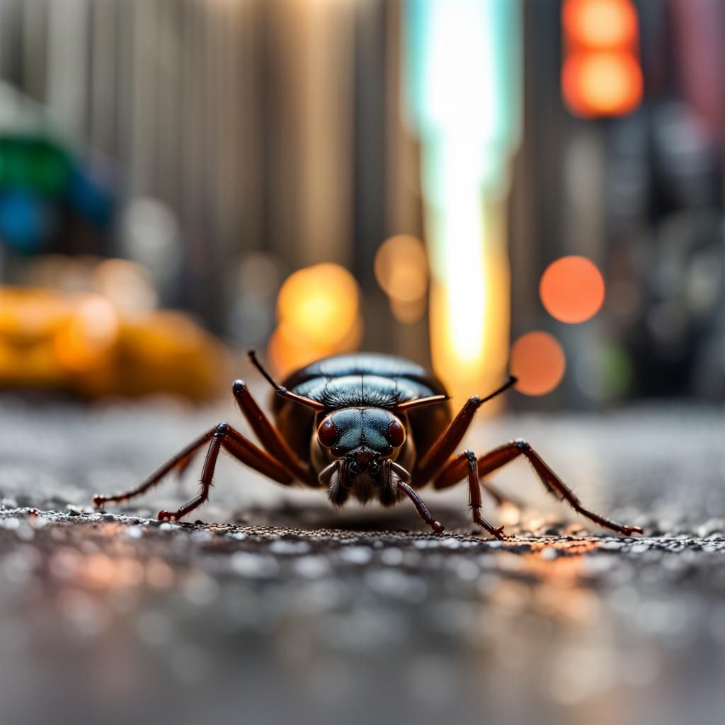 A Bug, (strolling in NYC) in View Perspective