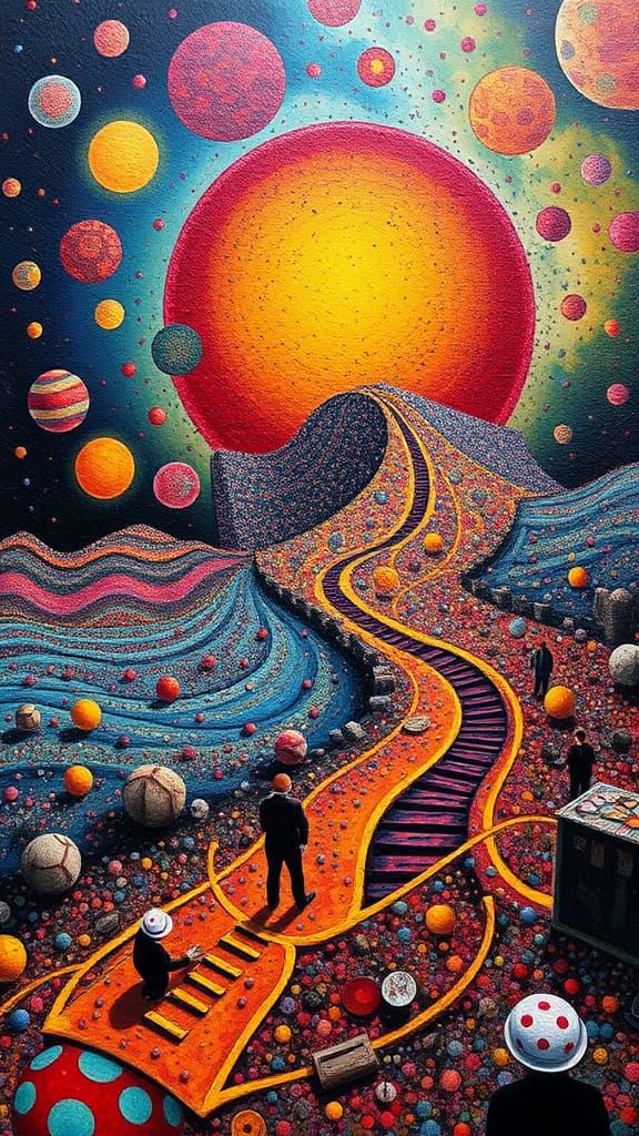 Surreal Psychedelic Fusion Inspired by Visionary Art