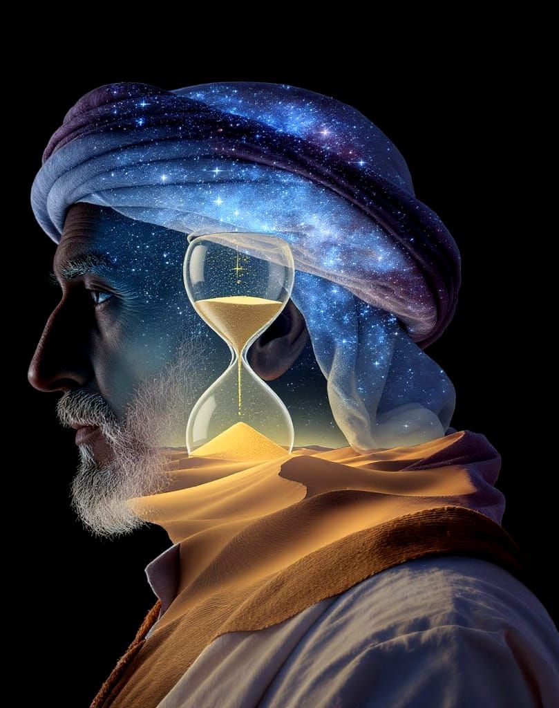 Surreal Hourglass Desert Landscape in Bedouin Head