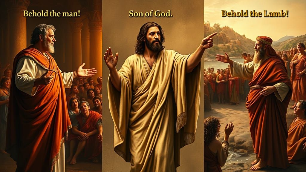 Hyperrealistic Biblical Triptych in 8K Resolution