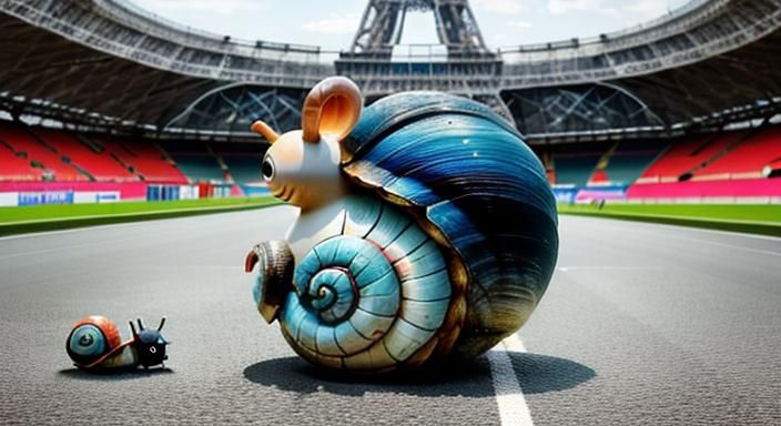 ⚜️THE FRENCH PARIS OLYMPIC STADION SNAIL RACE⚜️