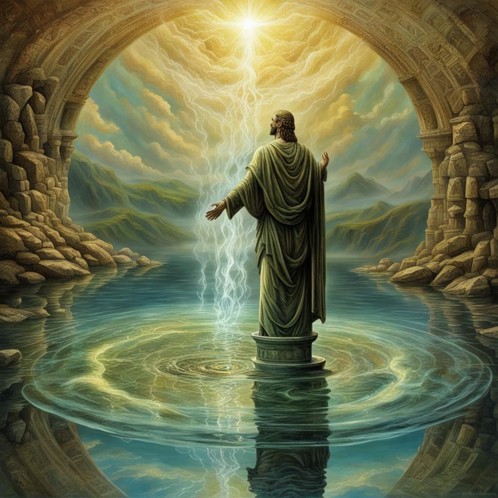 Gnostic Archons Contemplate a Divine Reflection