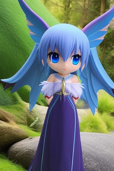 Ethereal Angel Elf Portrait in Fairycore Style