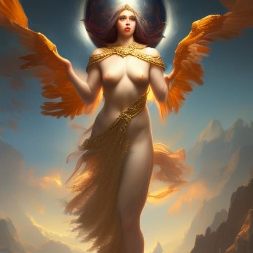 Goddess Isis: Detailed Fantasy Art Portrait