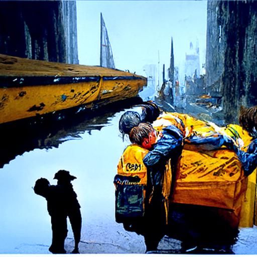 Empathy: Oil Painting in Gurney Style