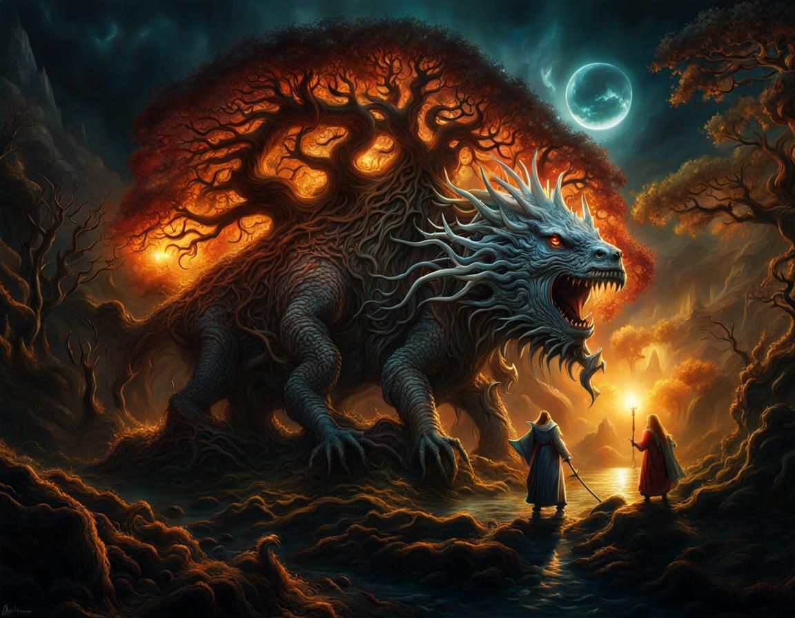 Horror-Themed Dark Fantasy with Ancient Monsters