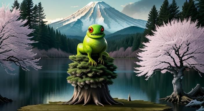 Rotten Mutant Lemon Fruit Monster in Hyperreal Photo