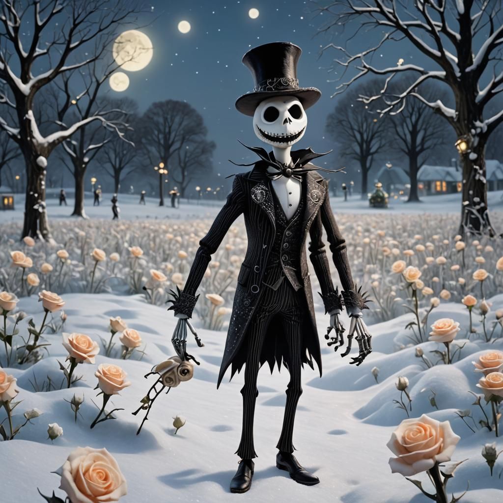 Jack skellington in a tophat