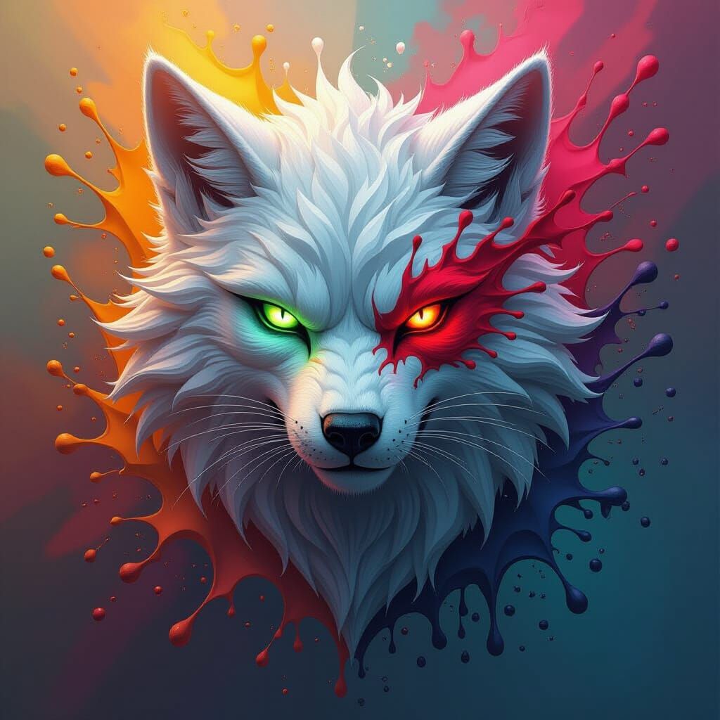 Hyperrealistic Animal Impostors in Splash Art Style