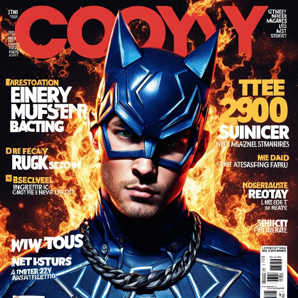 Catboy Character Magazine Cover Art