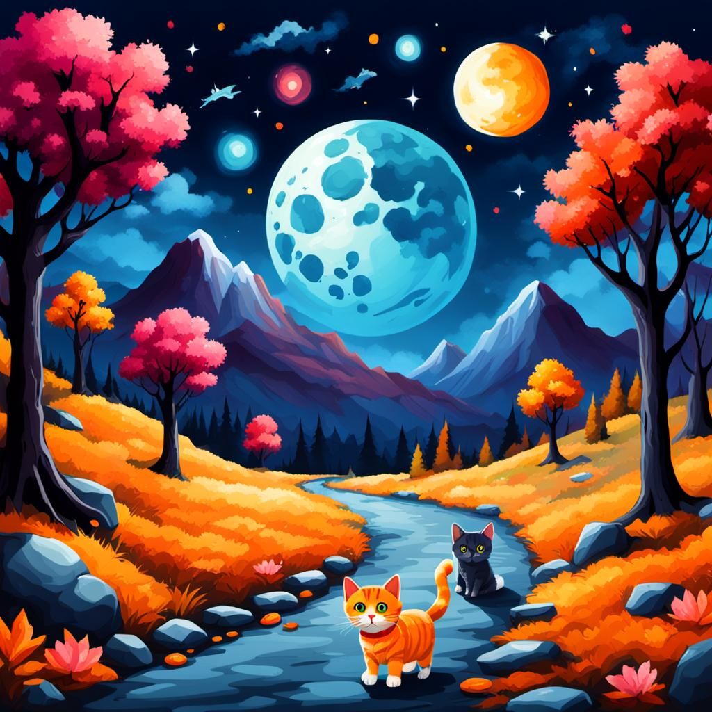 Feline Portrait in Adorable Style