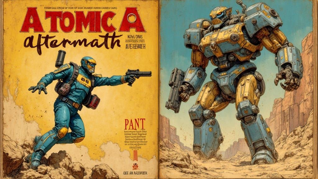 Atomic Aftermath: Survivor Fights Mutant in Desert
