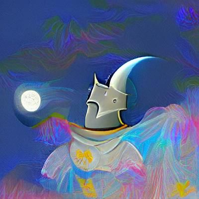 Knight in Moonlight: A Digital Rendering