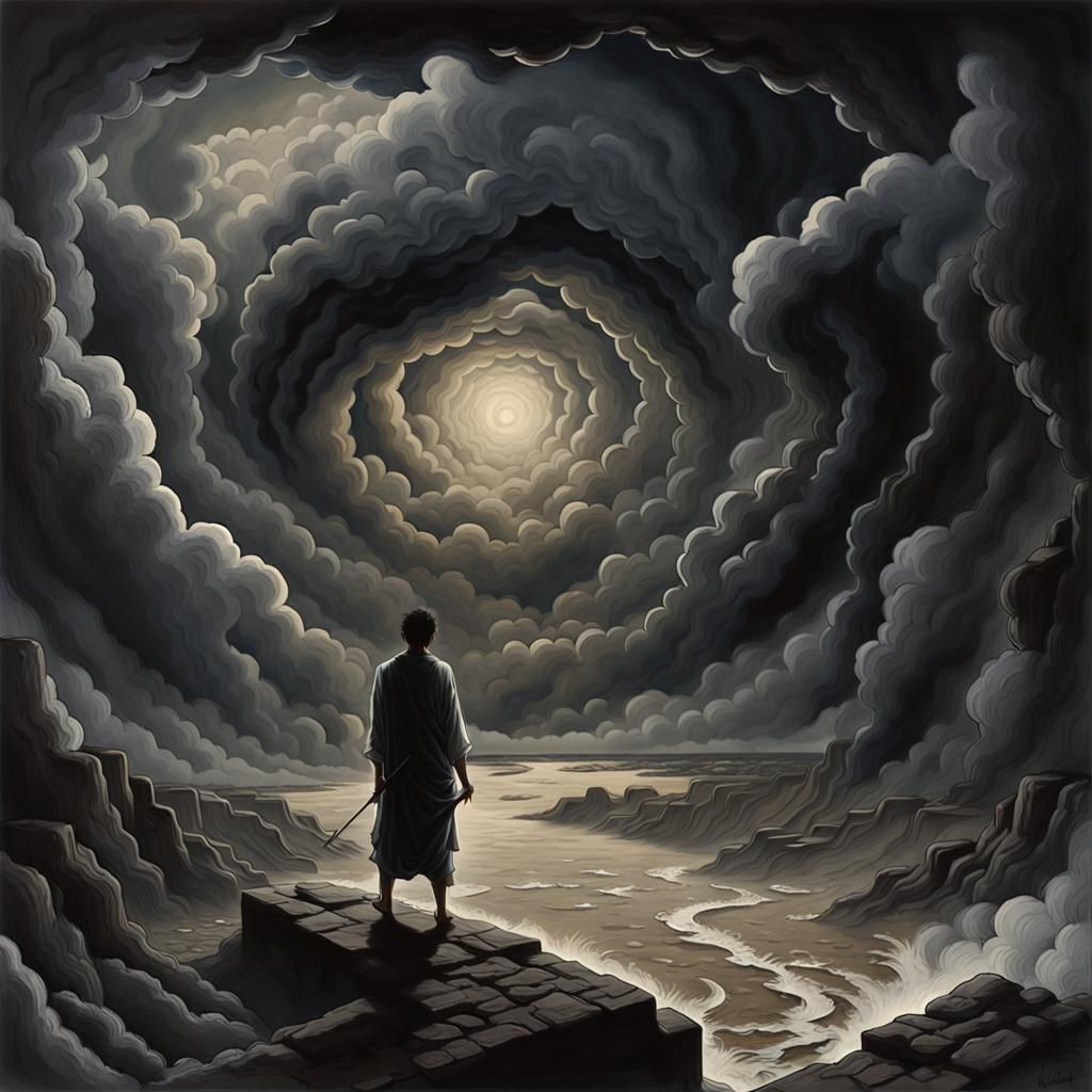 Cycle of Vengeance: Abstract Representation of Projected Ang...