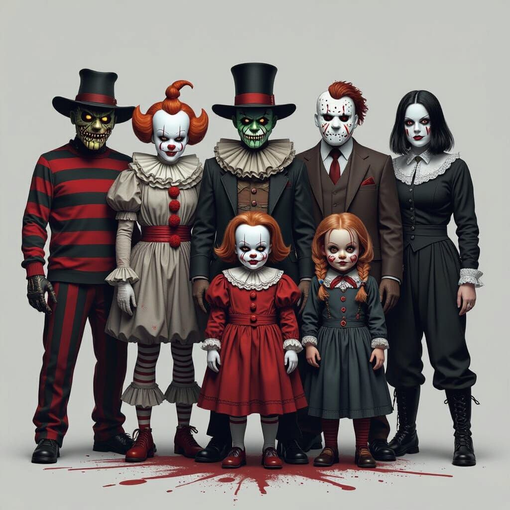 Horror Icons Assemble in 2D Splash Screen