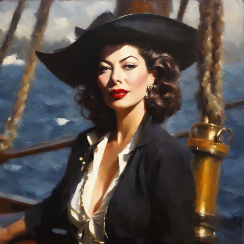 Ethereal Pirate Maiden of the Open Sea