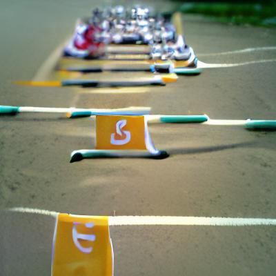 Simple Starting Line Illustration